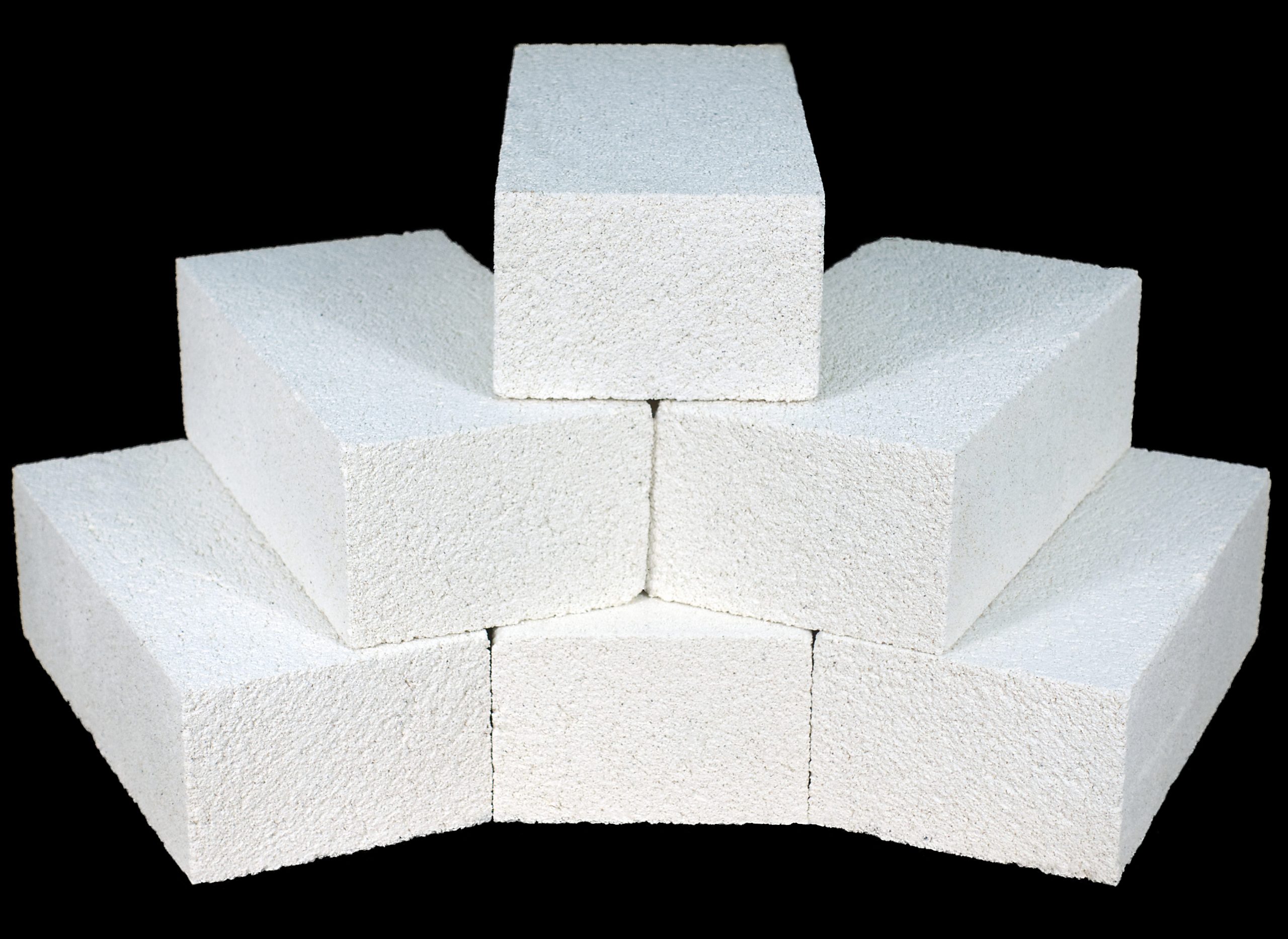 Insulating refractory firebricks