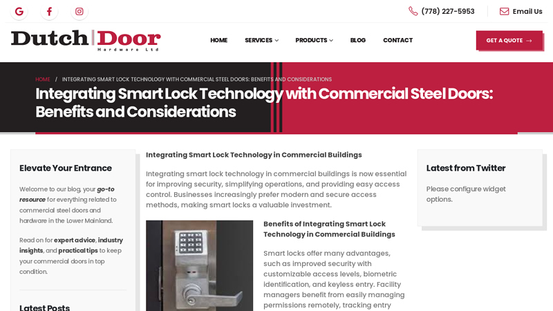 Integrating Smart Lock Technology with Commercial Steel Doors