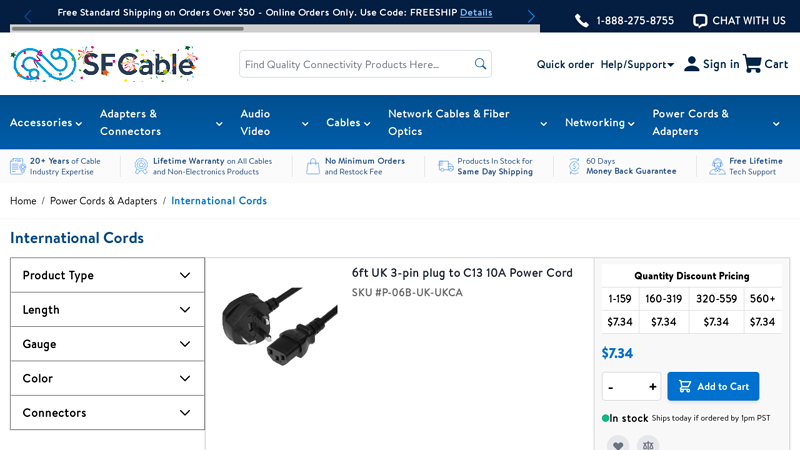 International Power Cords – US, UK, EU & More