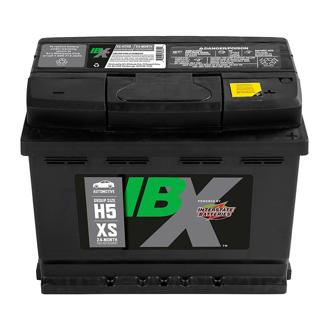 Interstate Batteries IBX Powered Silver 47H5 Automotive Battery