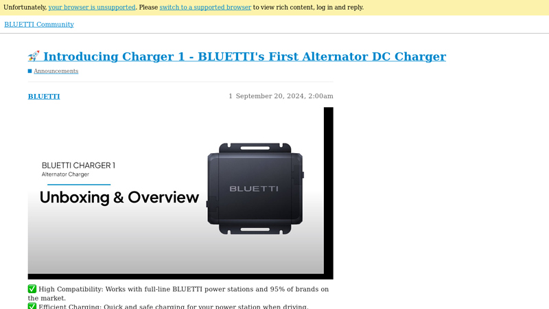 Introducing Charger 1