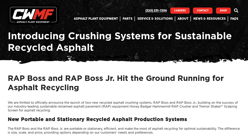 Introducing Crushing Systems for Sustainable Recycled Asphalt