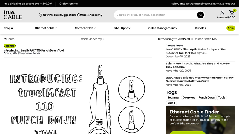 Introducing: trueIMPACT 110 Punch Down Tool