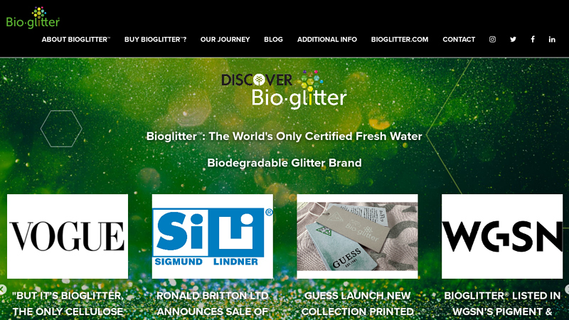 Introduction to Bioglitter®, the world's only certified fresh water ...