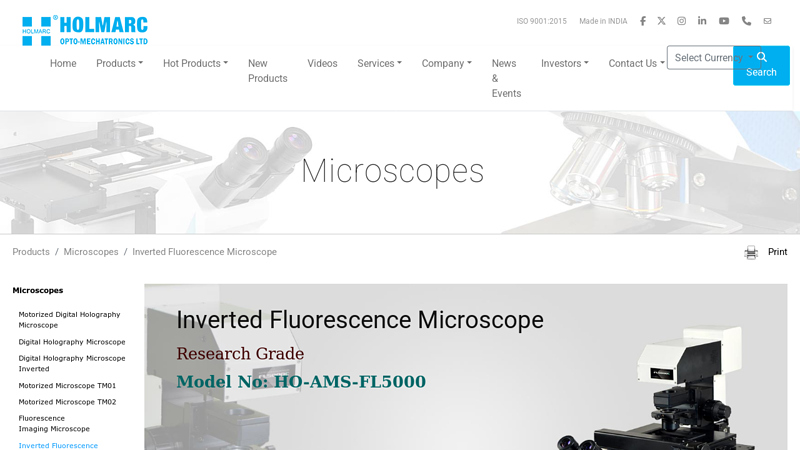 Inverted Fluorescence Microscope