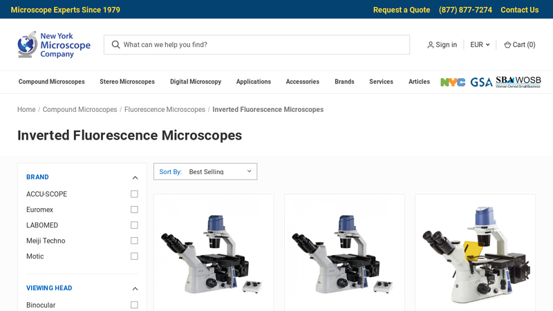 Inverted Fluorescence Microscopes