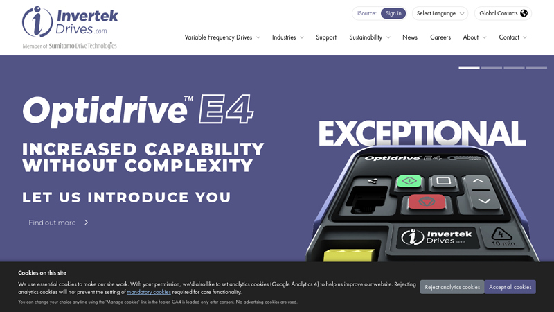 Invertek Drives: Variable Frequency Drive Manufacturer