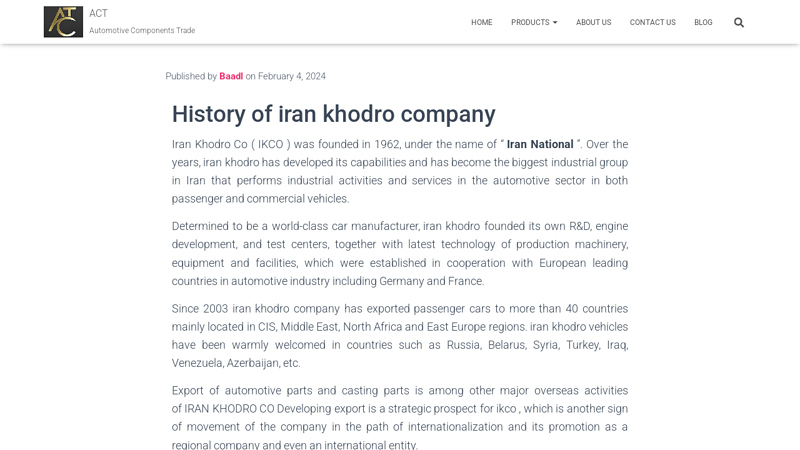 Iran Khodro (IKCO) : Introduction of products + photos