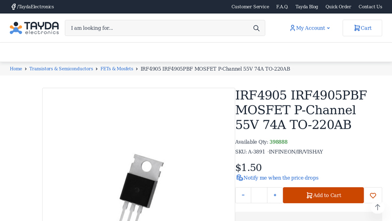 IRF4905 IRF4905PBF MOSFET P