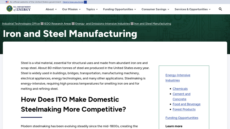 Iron and Steel Manufacturing