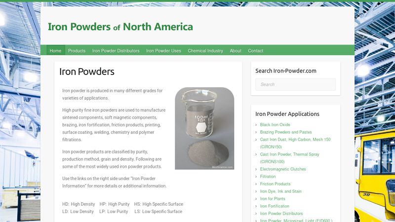 Iron Powder Manufacturers and Distributors