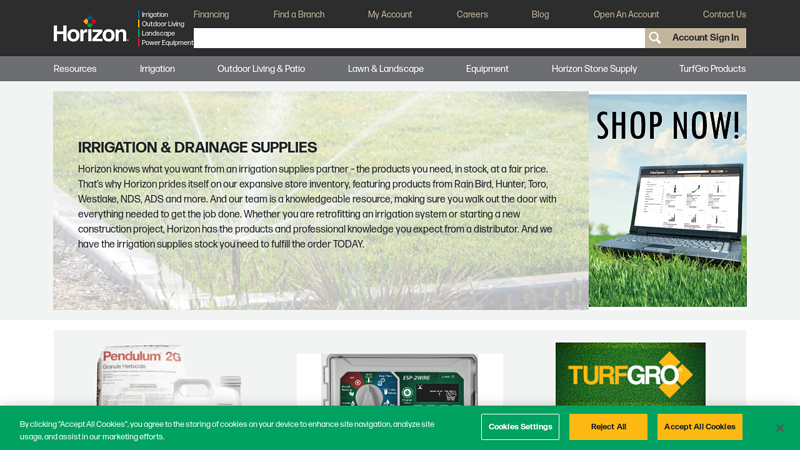 Irrigation Supplies, Landscaping Supplies, & Power Equipment
