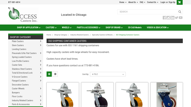 ISO Shipping Container Casters