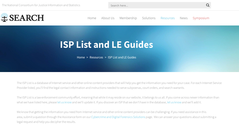 ISP List and LE Guides