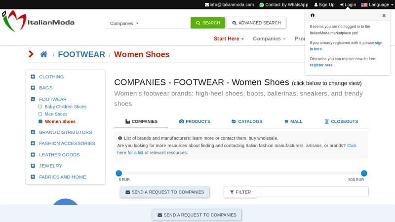 Italian shoes factories brands wholesale men women shoes catalogs