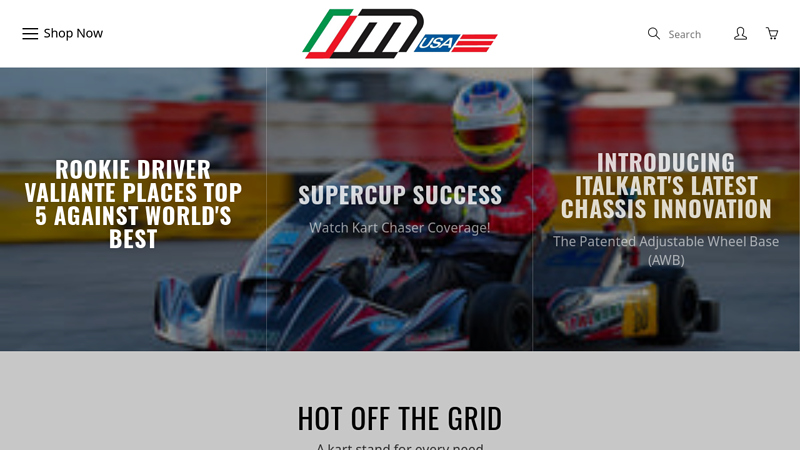 Italkart kart chassis, engines and accessories for racers.