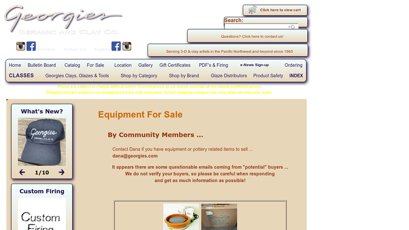 Items for Sale at Georgies' Portland store!