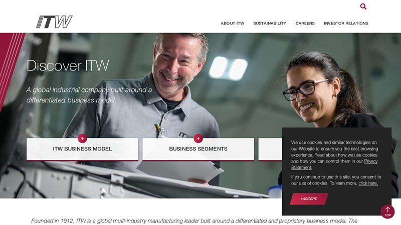 ITW Our Entrepreneurial Culture is Our Competitive Advantage