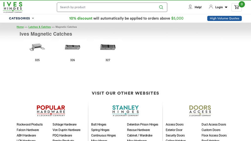 Ives Magnetic Catches