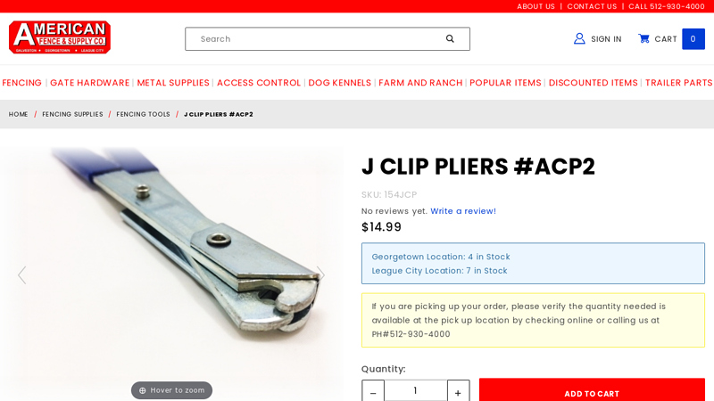 J CLIP PLIERS #ACP2