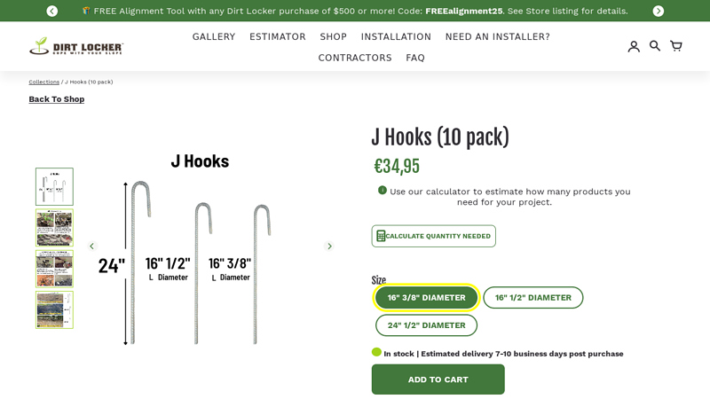 J Hook Rebar Ground Stakes