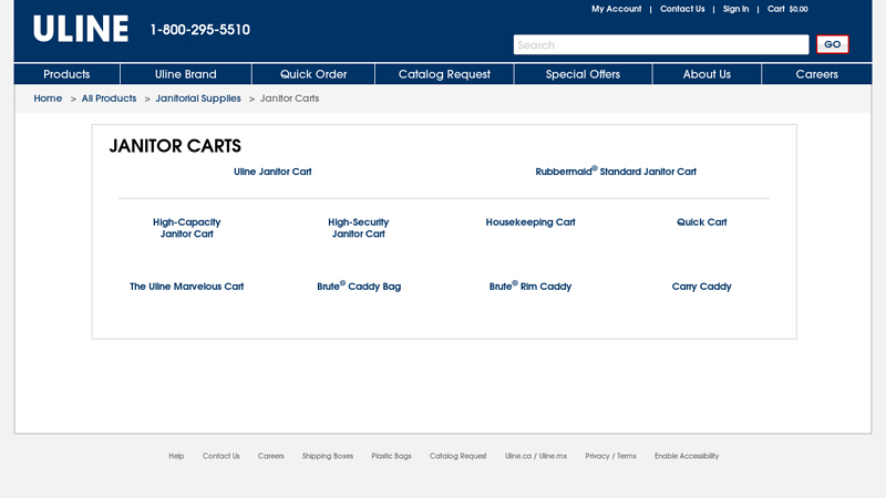 Janitorial Carts, Cleaning Carts in Stock
