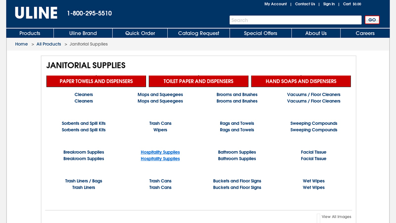 Janitorial Supplies, Products & Equipment in Stock