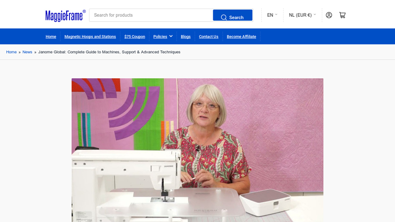 Janome Embroidery Machines: Global Support and S9 Wi