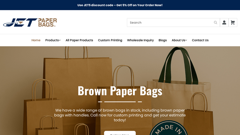 Jet Paper Bags