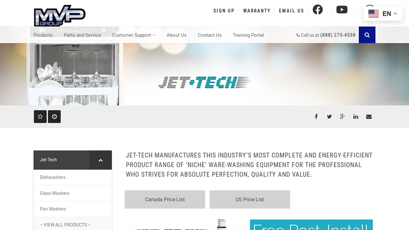 Jet-Tech Ware-Washing Equipment