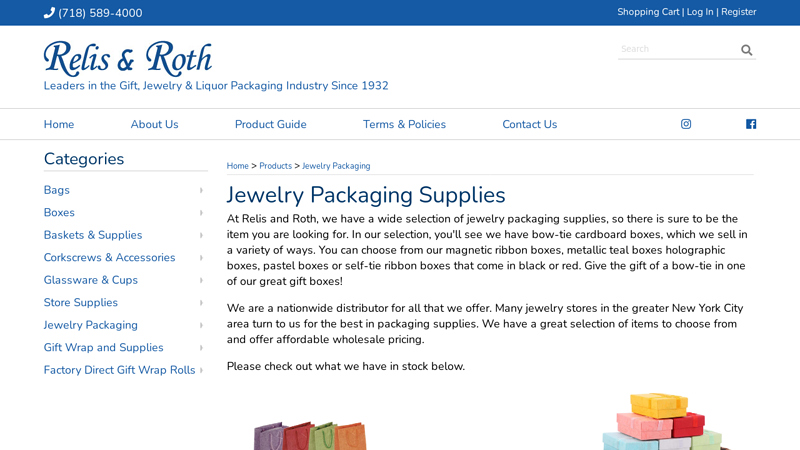 Jewelry Packaging Supplies & Jewelry Gift Boxes