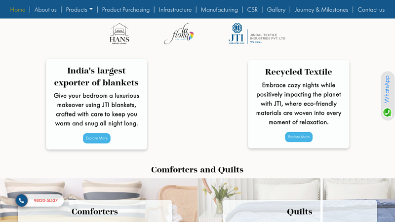 Jindal Textile: Blanket Manufacturer in India