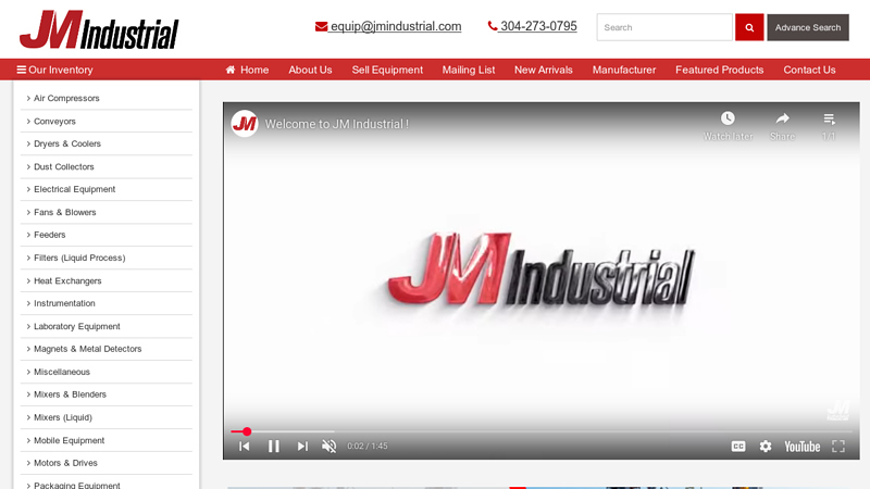 JM Industrial - Used Industrial Process Equipment