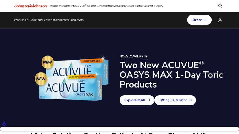 Johnson & Johnson Vision for Eye Care Professionals