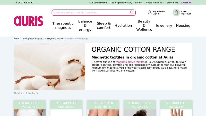Joint comfort organic cotton range