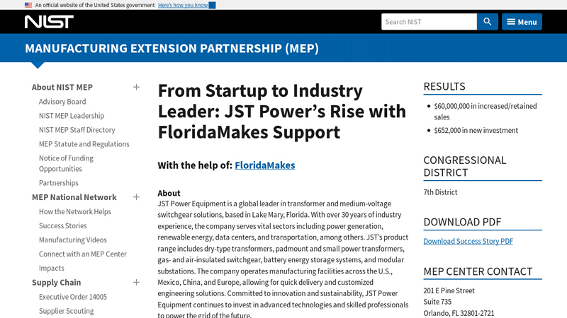 JST Power's Rise with FloridaMakes Support