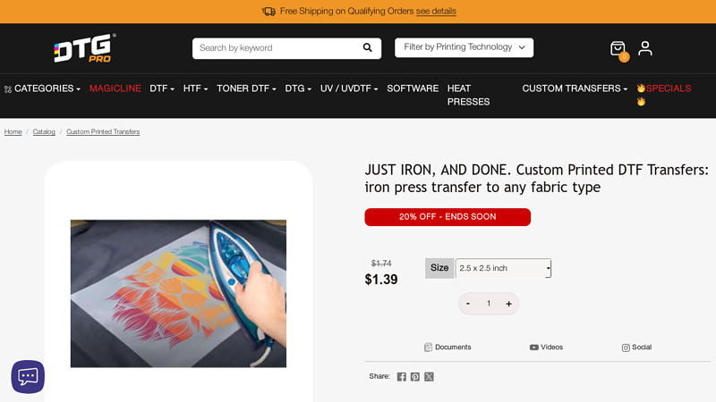 JUST IRON, AND DONE. Custom Printed DTF Transfers custom t-shirts