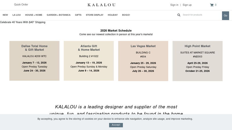 Kalalou Wholesale  Decor, Gifts and Furnishings