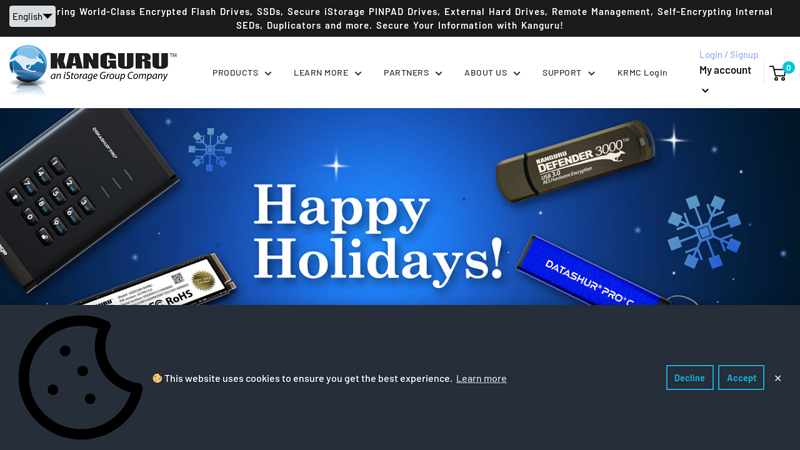 Kanguru FIPS Secure Encrypted USB, HD SSD NVMe DVD Blu