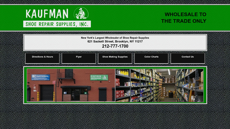 Kaufman Shoe Repair Supplies