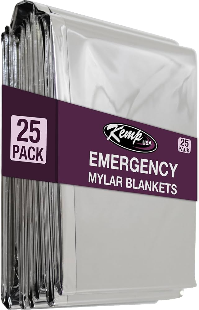 Kemp USA Mylar Foil Emergency Thermal Blanket