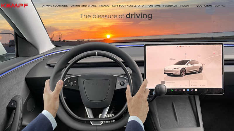 Kempf digital hand controls for cars and handicap vehicles for ...