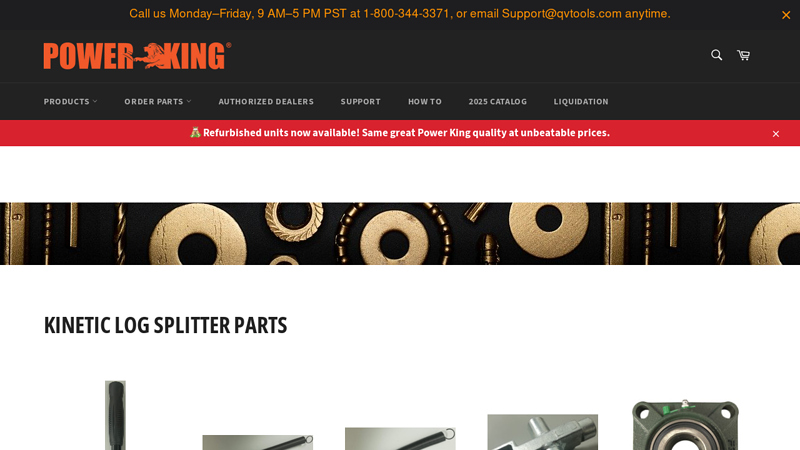 Kinetic Log Splitter Parts – QVTools