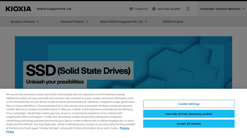 KIOXIA SSD (Solid State Drive)