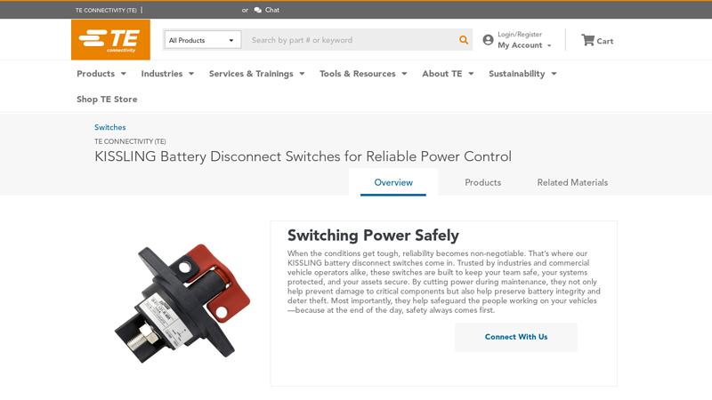 KISSLING Battery Disconnect Switches for Reliable Power Control