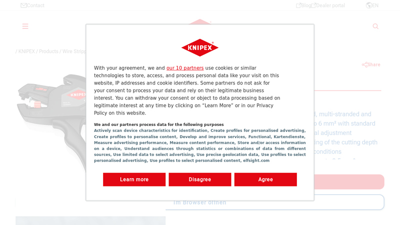 KNIPEX ComStrip Automatic insulation stripper