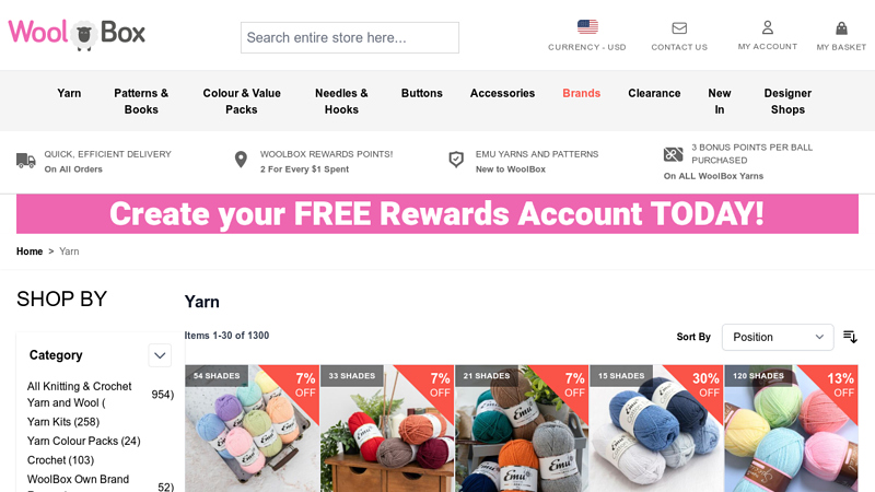 Knitting & Crochet Yarn & Wool