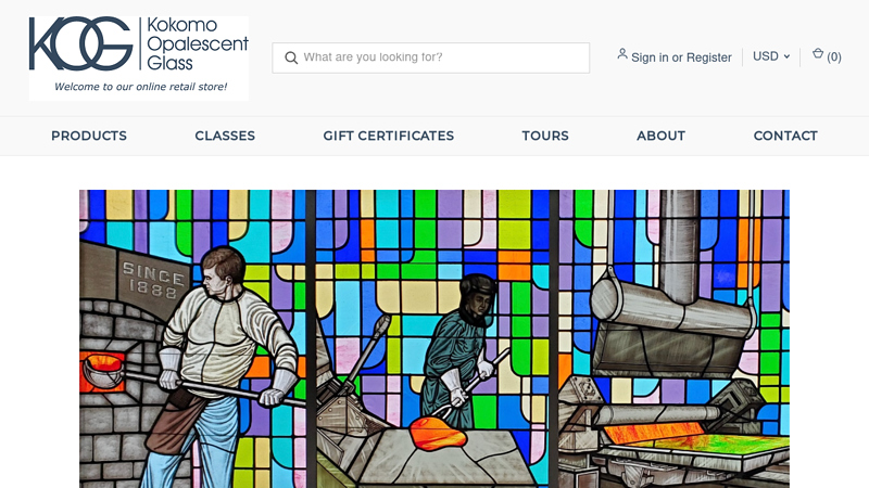 Kokomo Opalescent Glass