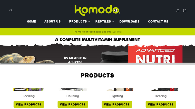 Komodo Reptile Products