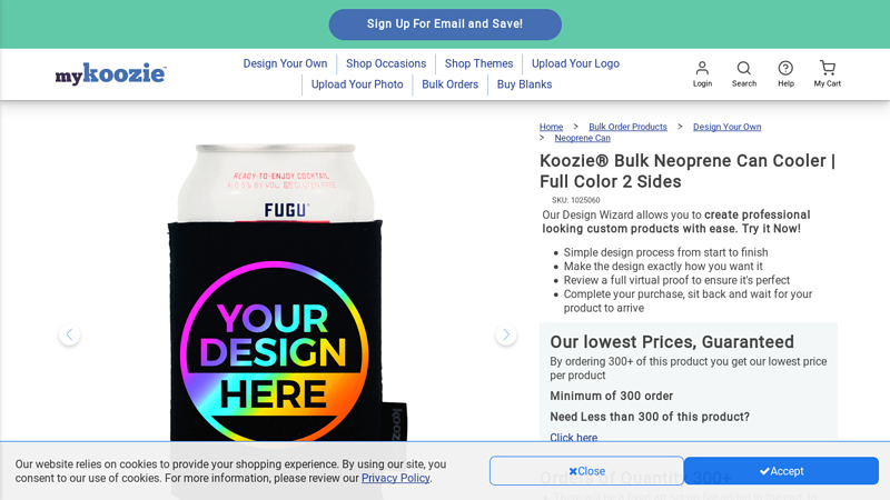 Koozie® Bulk Neoprene Can Cooler